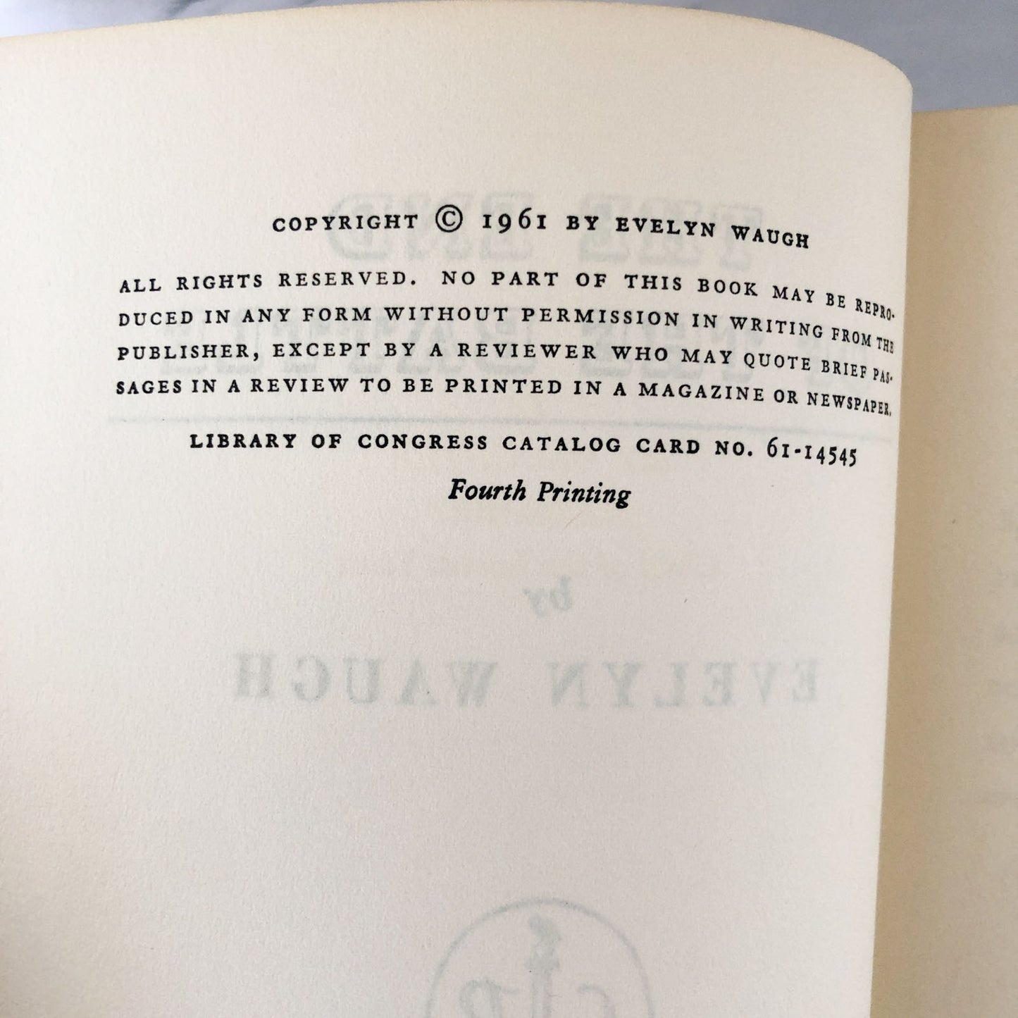 The End of the Battle aka "Unconditional Surrender" by Evelyn Waugh [U.S. FIRST EDITION / 1961]