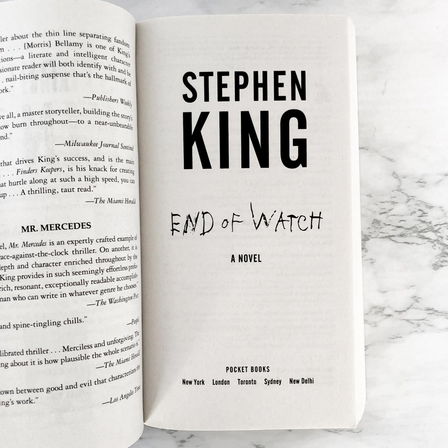End of Watch by Stephen King [FIRST PAPERBACK PRINTING] 2016
