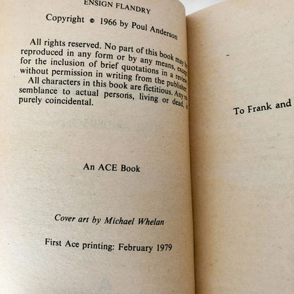 Ensign Flandry by Poul Anderson [1979 PAPERBACK]