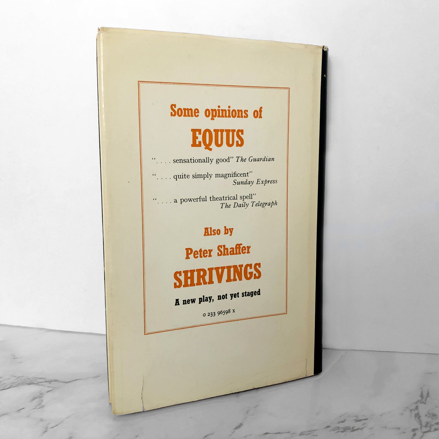 Equus by Peter Shaffer [U.K. FIRST EDITION] - Bookshop Apocalypse