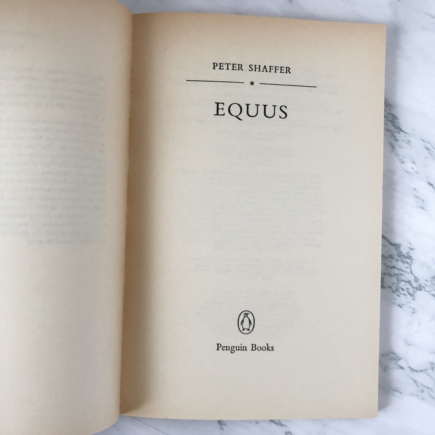 Equus by Peter Shaffer [1986 UK PAPERBACK] - Bookshop Apocalypse