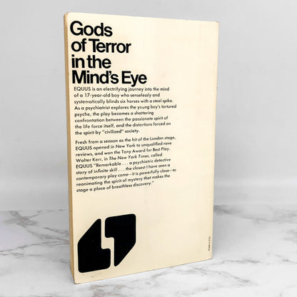 Equus by Peter Shaffer [FIRST U.S. PAPERBACK PRINTING] 1975 • Bard