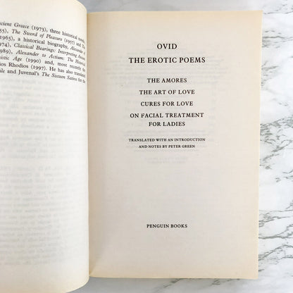 The Erotic Poems by Ovid [PENGUIN CLASSICS PAPERBACK]