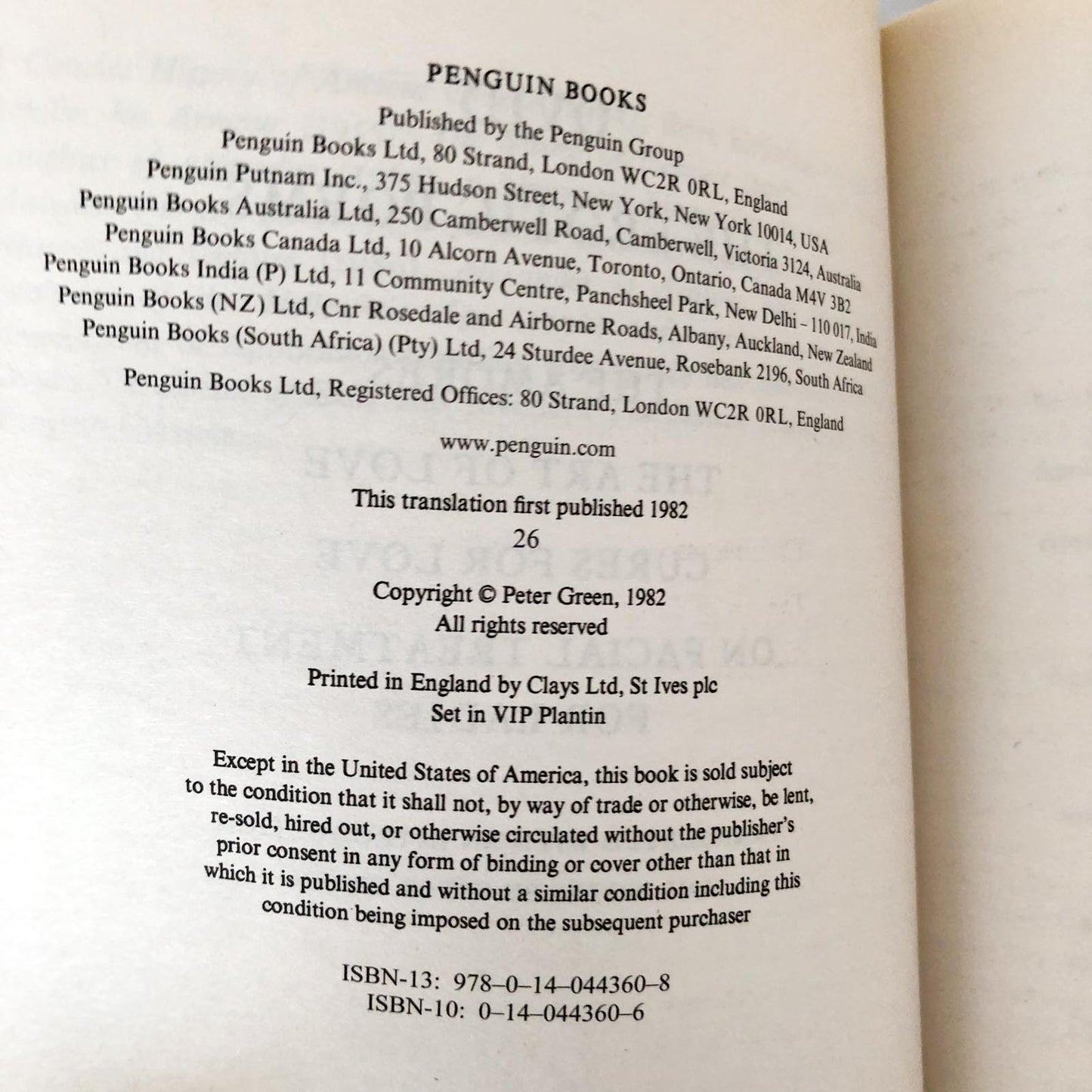 The Erotic Poems by Ovid [PENGUIN CLASSICS PAPERBACK]