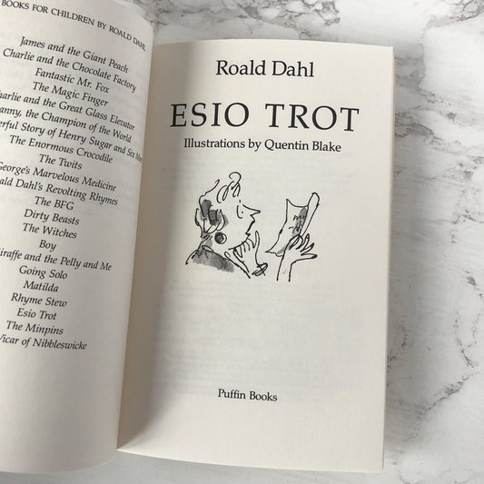 Esio Trot by Roald Dahl [1992 TRADE PAPERBACK] - Bookshop Apocalypse