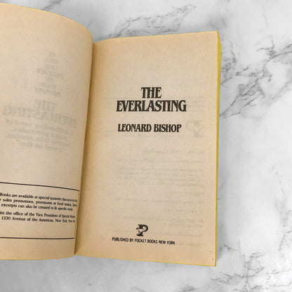 The Everlasting by Leonard Bishop [1984 PAPERBACK] Pocket Horror