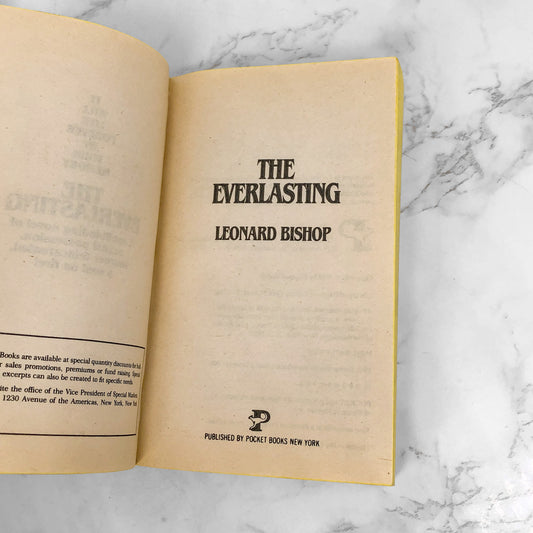 The Everlasting by Leonard Bishop [1984 PAPERBACK] Pocket Horror