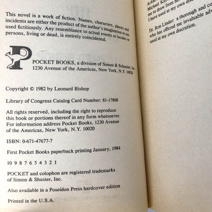 The Everlasting by Leonard Bishop [1984 PAPERBACK] Pocket Horror