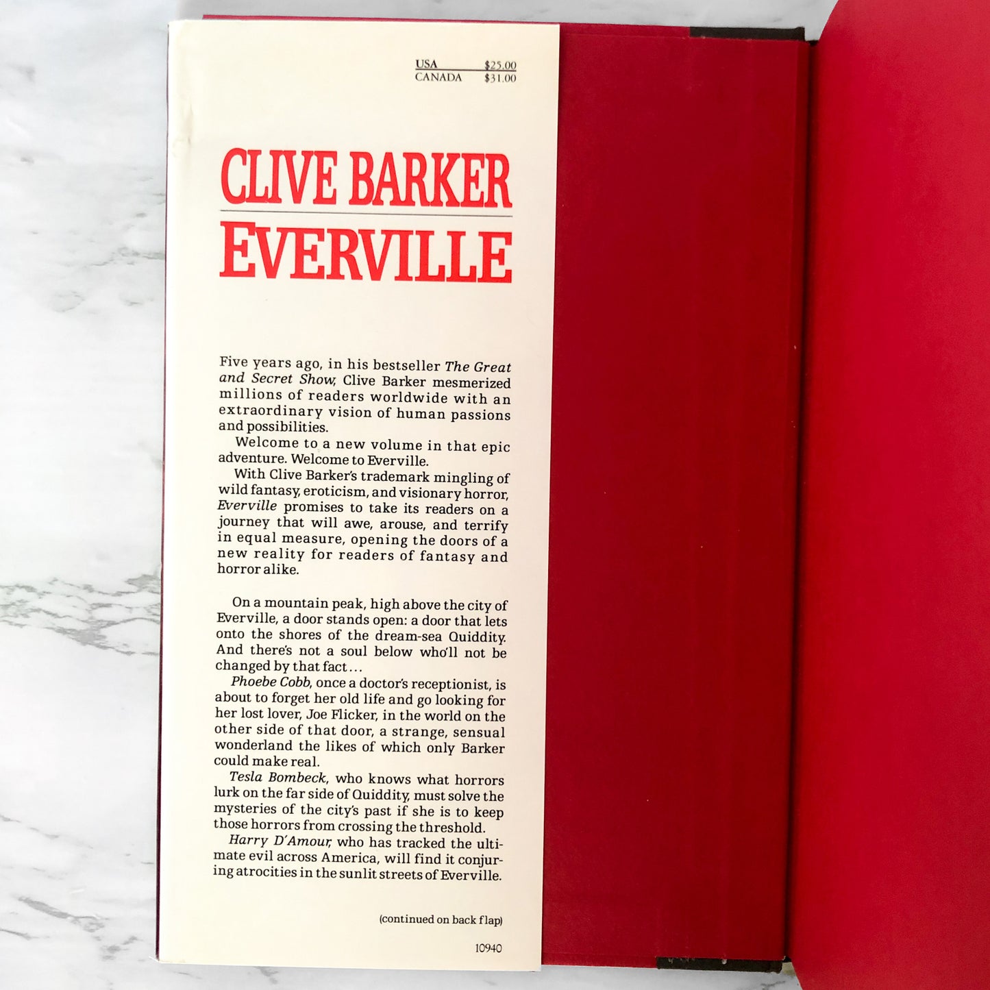 Everville by Clive Barker [FIRST EDITION / FIRST PRINTING]