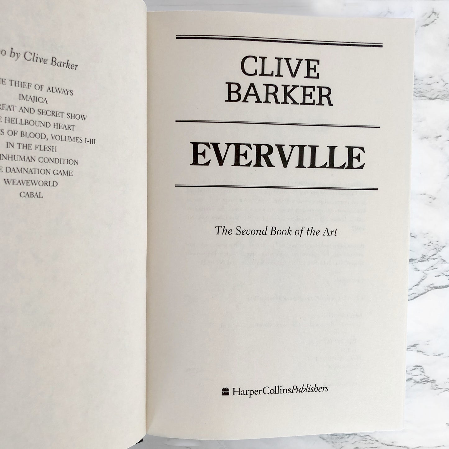 Everville by Clive Barker [FIRST EDITION / FIRST PRINTING]