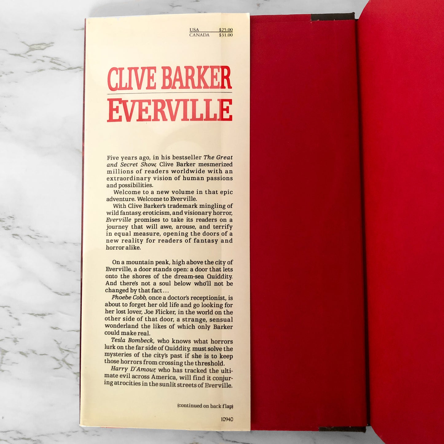 Everville by Clive Barker SIGNED! [FIRST EDITION / FIRST PRINTING] 1994