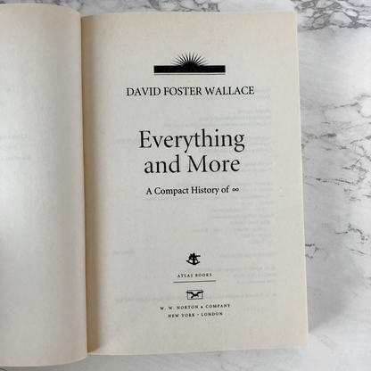 Everything and More by David Foster Wallace [TRADE PAPERBACK / 2010] - Bookshop Apocalypse