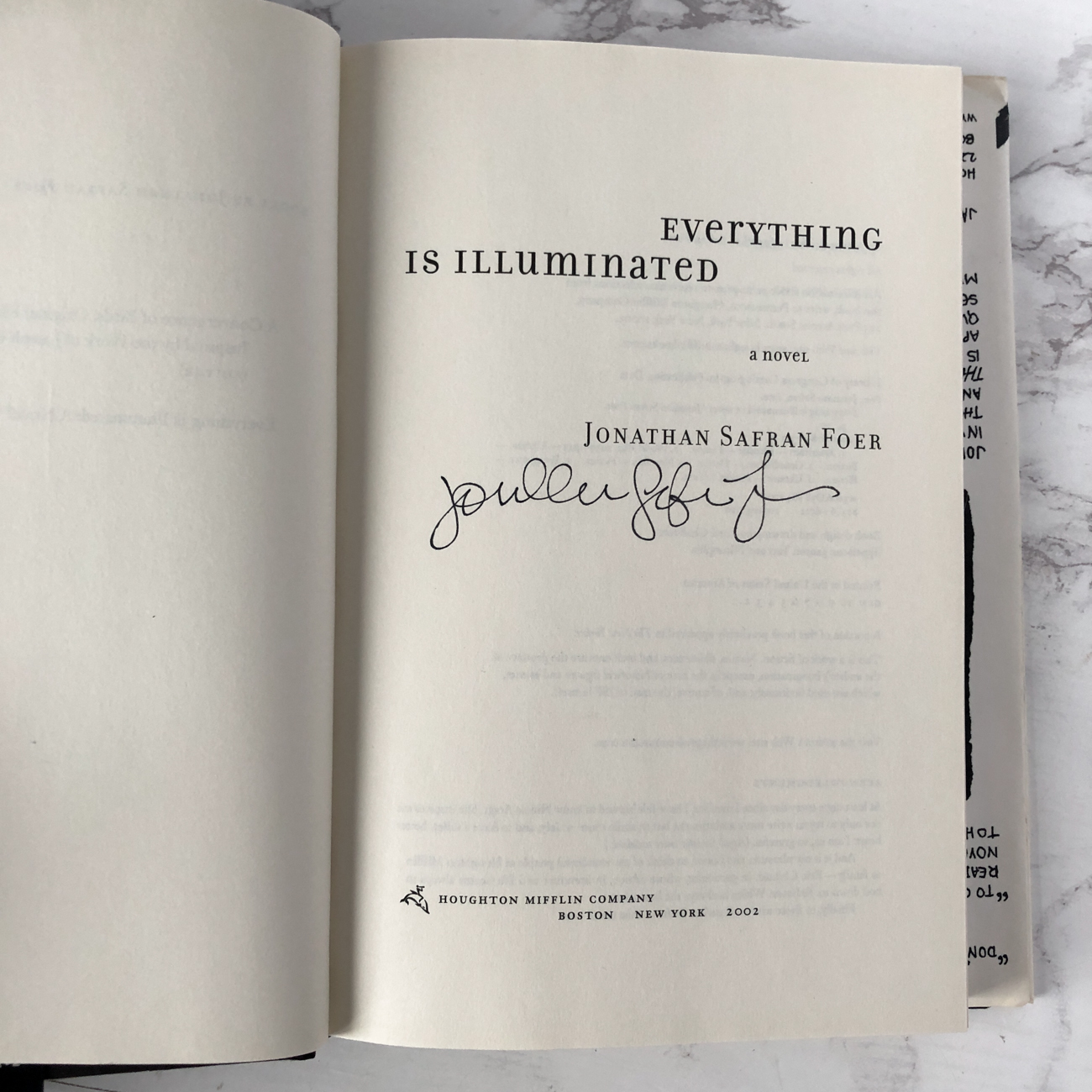Everything is Illuminated by Jonathan Safran Foer [SIGNED FIRST EDITION] - Bookshop Apocalypse