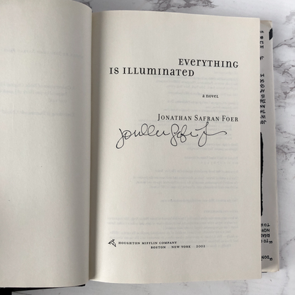 Everything is Illuminated by Jonathan Safran Foer [SIGNED FIRST EDITION] - Bookshop Apocalypse