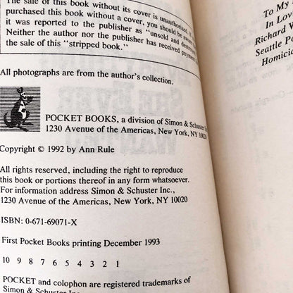 Everything She Ever Wanted by Ann Rule [FIRST PAPERBACK PRINTING] 1993