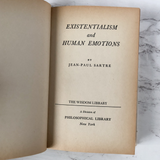 Existentialism and Human Emotions by Jean Paul Sartre [FIRST EDITION] - Bookshop Apocalypse