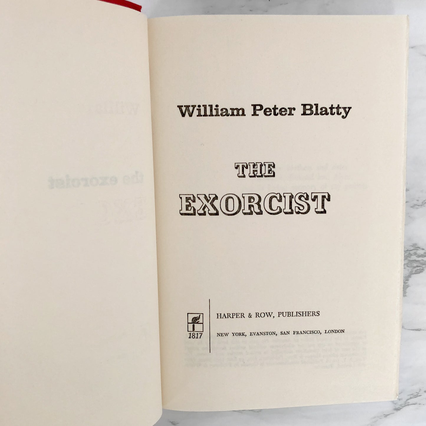 The Exorcist by William Peter Blatty [RARE LEATHERETTE BOOK CLUB EDITION / 1971]
