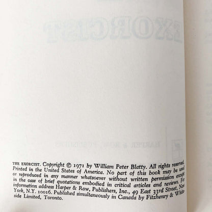 The Exorcist by William Peter Blatty [RARE LEATHERETTE BOOK CLUB EDITION / 1971]