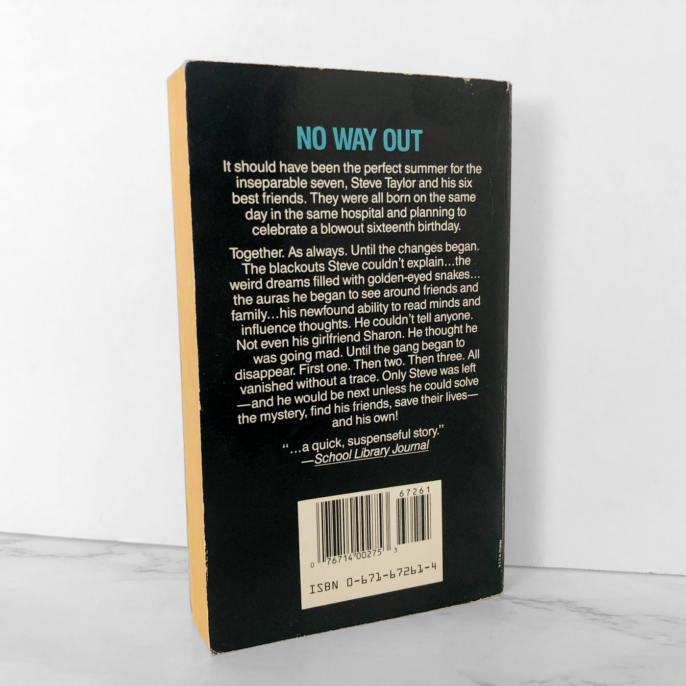 Experiment in Terror by Bernal C. Payne Jr. [1988 PAPERBACK]