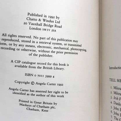 Expletives Deleted: Selected Writings by Angela Carter [U.K. FIRST EDITION] 1992