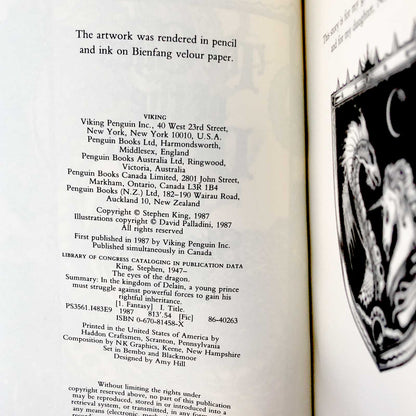 The Eyes of the Dragon by Stephen King [FIRST EDITION / 1987]