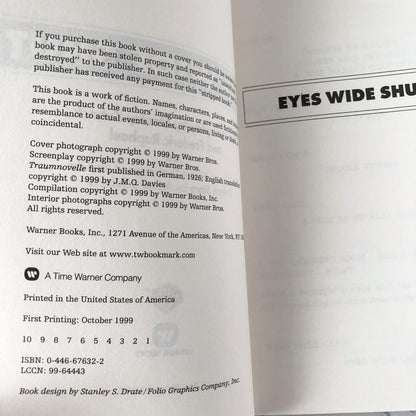 Eyes Wide Shut by Stanley Kubrick & & Dream Story by Arthur Schnitzler [TRADE PAPERBACK] - Bookshop Apocalypse