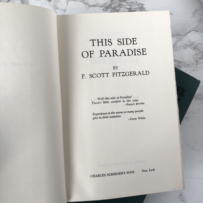 F. Scott Fitzgerald Hardcover Set [THIS SIDE OF PARADISE, THE LAST TYCOON, TENDER IS THE NIGHT] - Bookshop Apocalypse