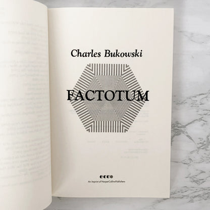 Factotum by Charles Bukowski [ECCO TRADE PAPERBACK] 2002
