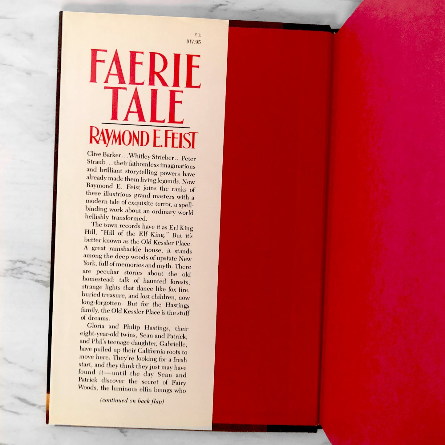 Faerie Tale by Raymond E. Feist [FIRST EDITION / FIRST PRINTING] 1988