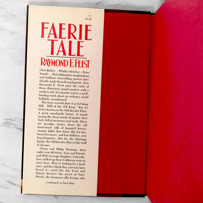 Faerie Tale by Raymond E. Feist [FIRST EDITION / FIRST PRINTING] 1988