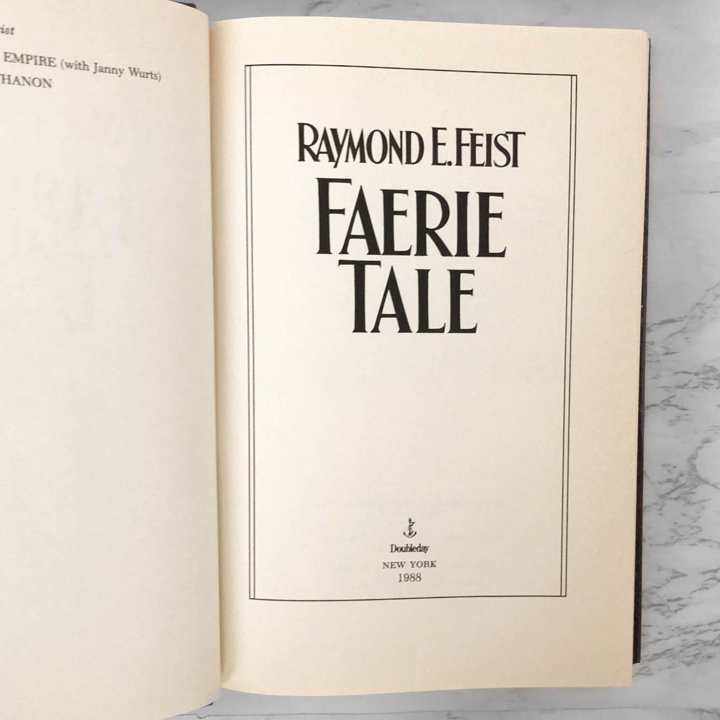 Faerie Tale by Raymond E. Feist [FIRST EDITION / FIRST PRINTING] 1988