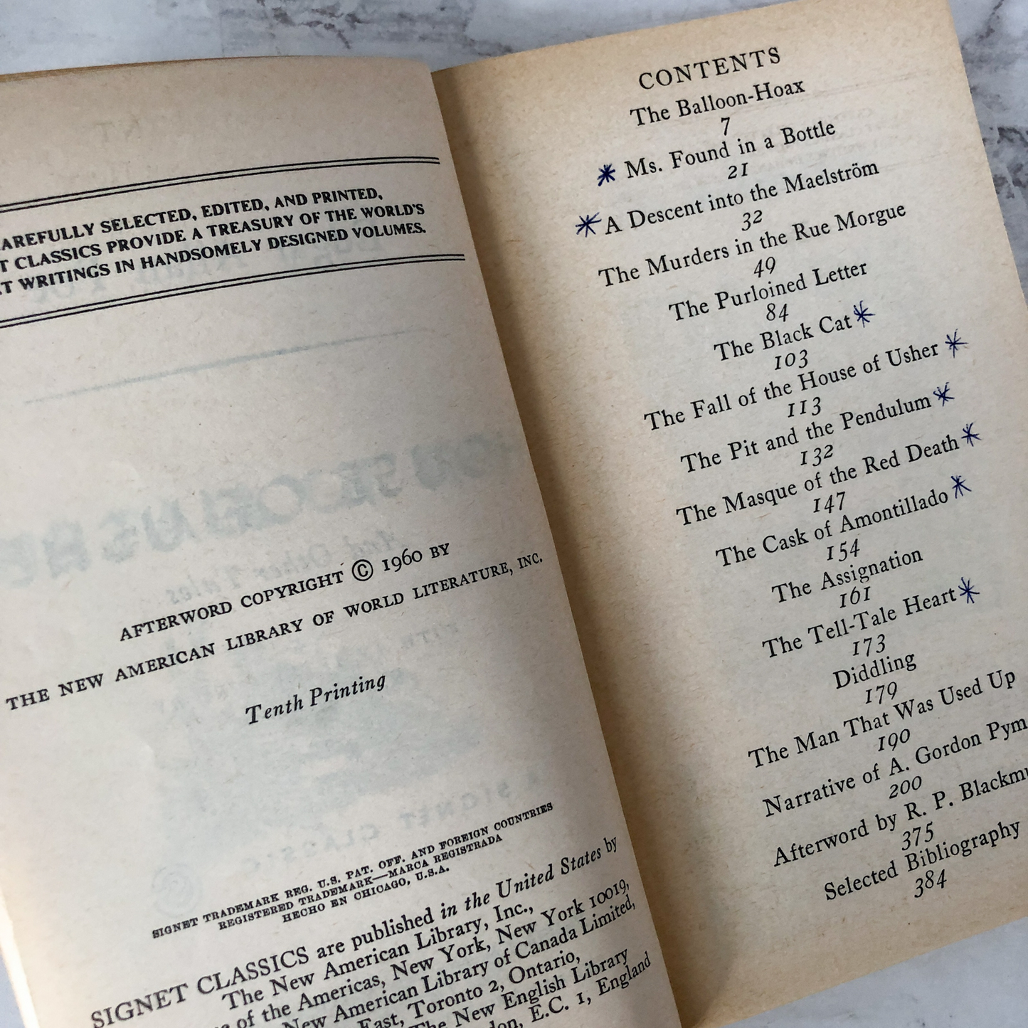 The Fall of the House of Usher & Other Tales by Edgar Allen Poe [1960 PAPERBACK] - Bookshop Apocalypse