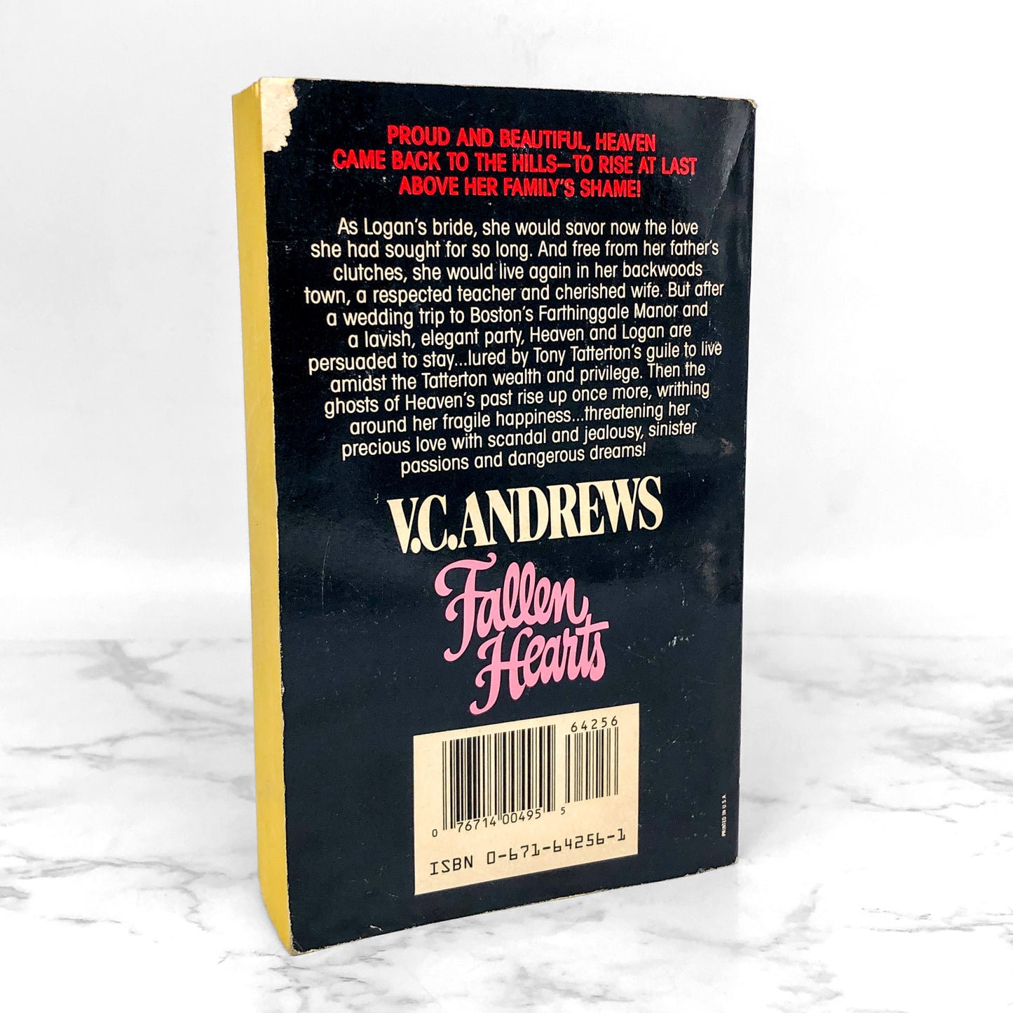 Fallen Hearts by V.C. Andrews [FIRST PAPERBACK PRINTING] 1988
