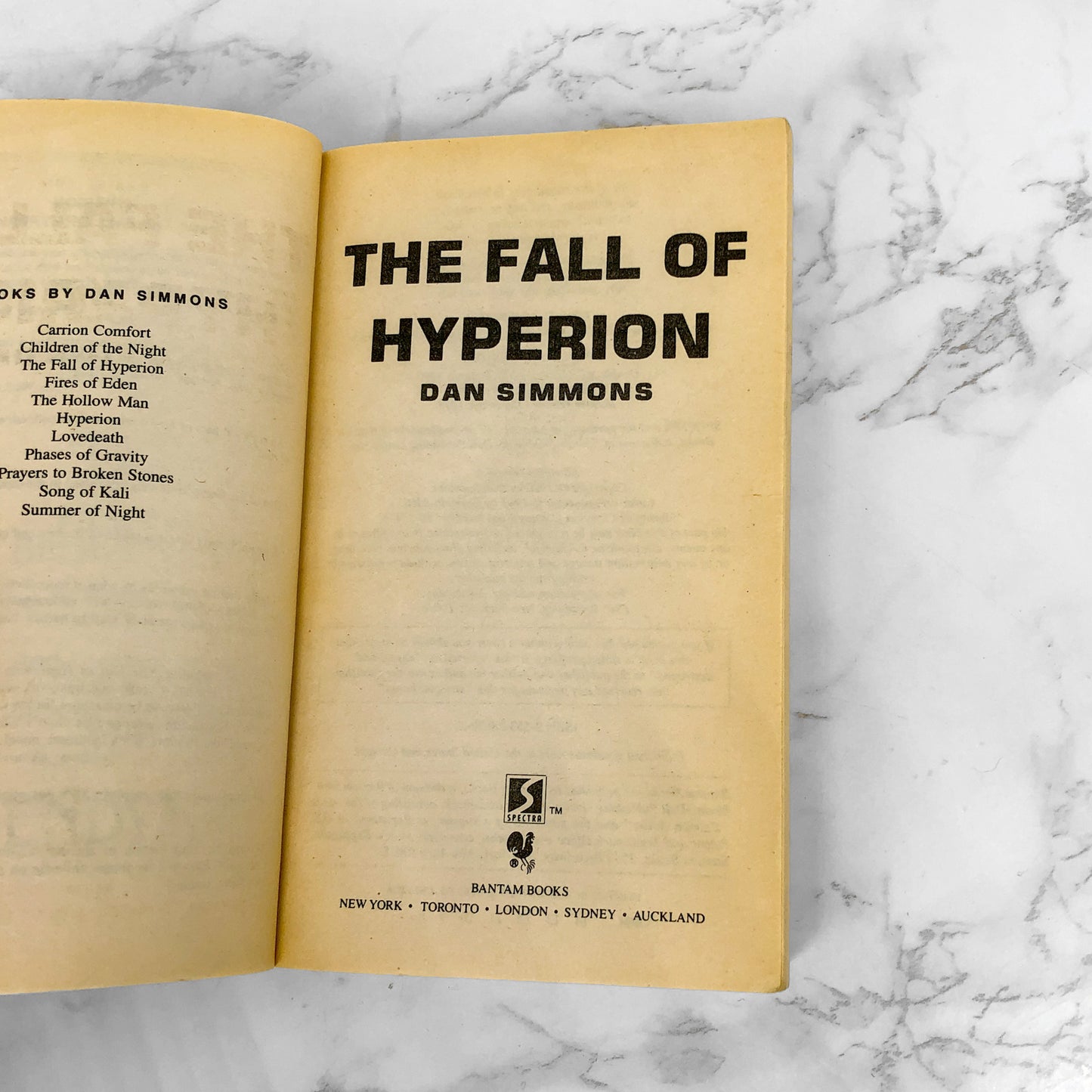 The Fall of Hyperion by Dan Simmons [PAPERBACK RE-ISSUE] 1995 • Hyperion #2