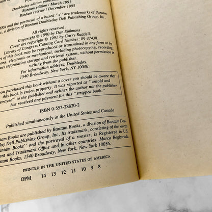 The Fall of Hyperion by Dan Simmons [PAPERBACK RE-ISSUE] 1995 • Hyperion #2