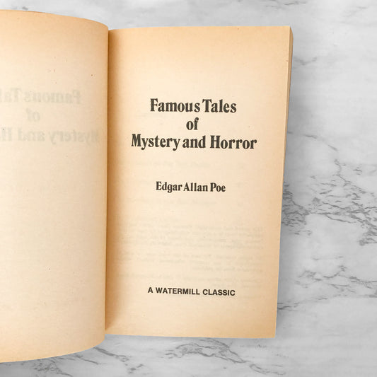 Famous Tales of Mystery and Horror by Edgar Allan Poe [1980 Y.A. PAPERBACK]