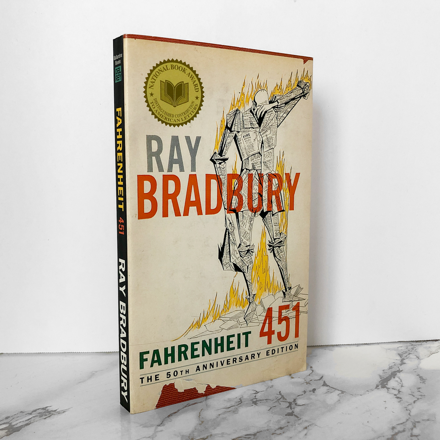 Fahrenheit 451 by Ray Bradbury [50TH ANNIVERSARY PAPERBACK] - Bookshop Apocalypse