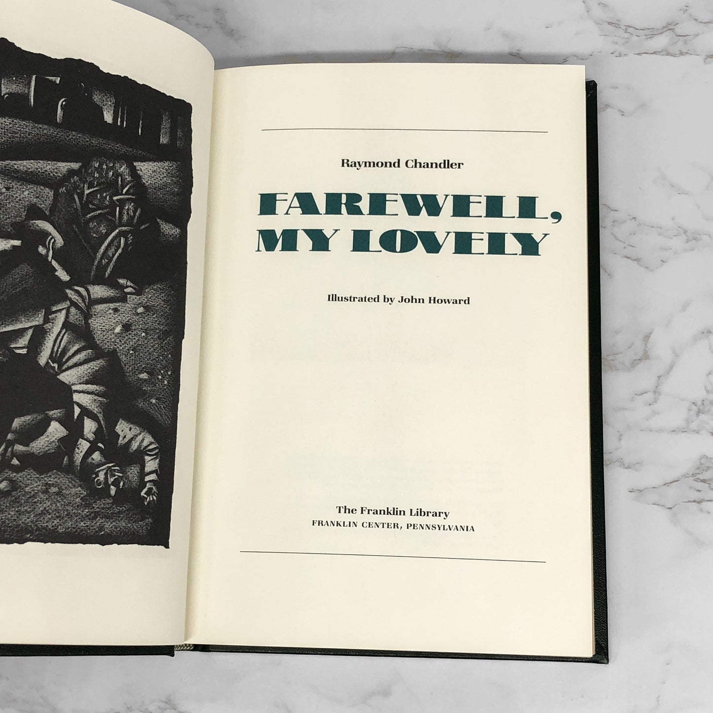 Farewell My Lovely by Raymond Chandler [THE FRANKLIN LIBRARY] 1987 • Rare Edition!
