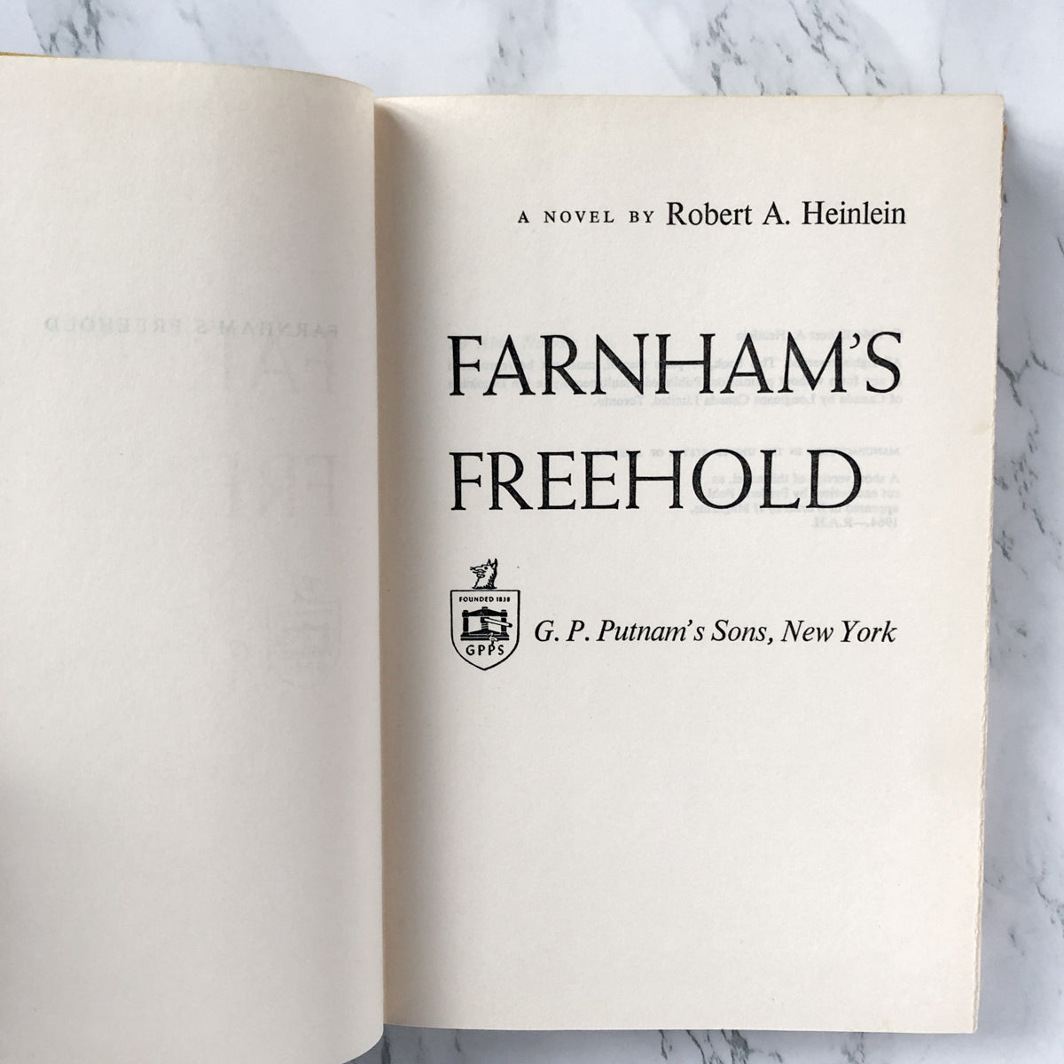 Farnham's Freehold by Robert Heinlein [BOOK CLUB EDITION / 1964] - Bookshop Apocalypse