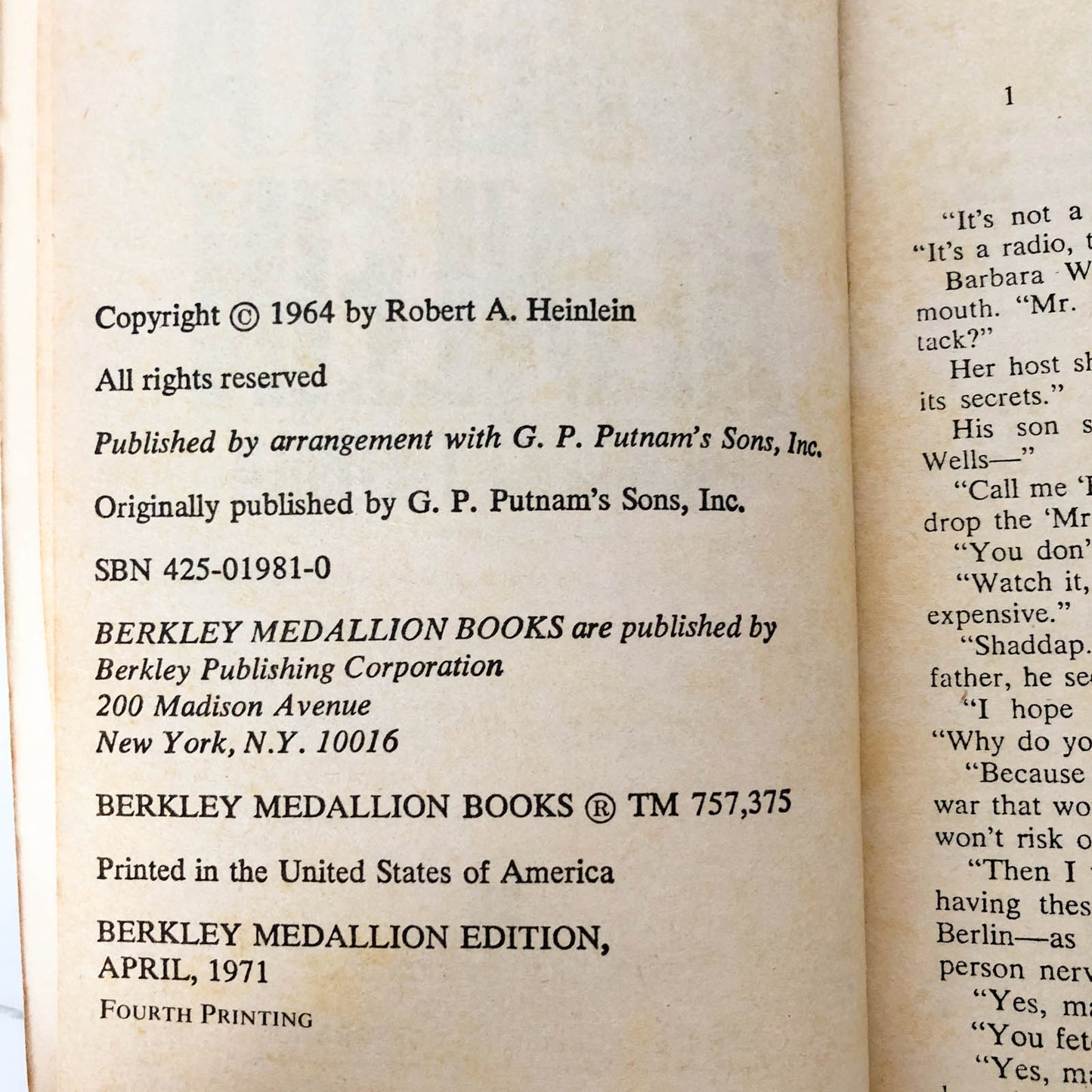 Farnham's Freehold by Robert Heinlein [1975 PAPERBACK]