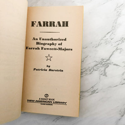 Farrah: An Unauthorized Biography by Patricia Burstein [1977 PAPERBACK]