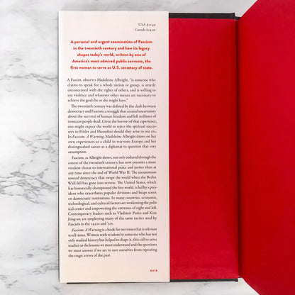 Fascism: A Warning by Madeleine Albright SIGNED! [FIRST EDITION]