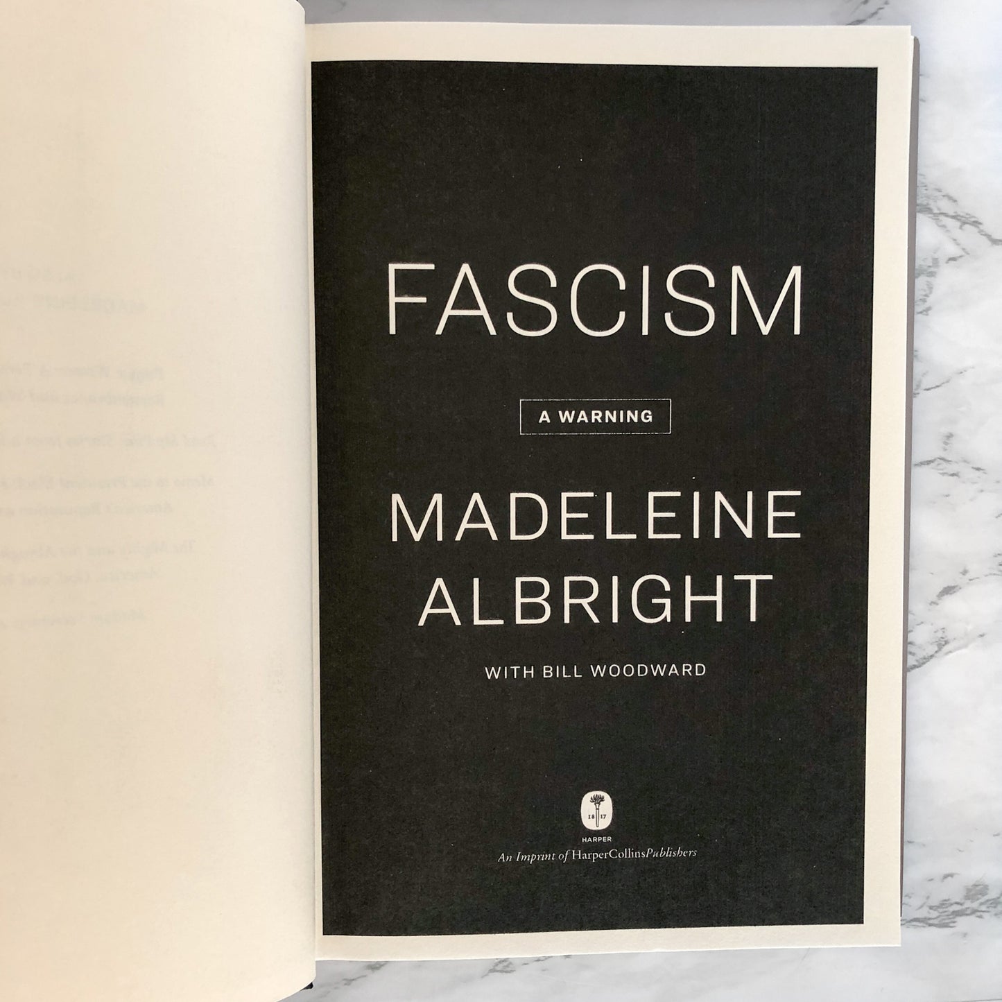 Fascism: A Warning by Madeleine Albright SIGNED! [FIRST EDITION]