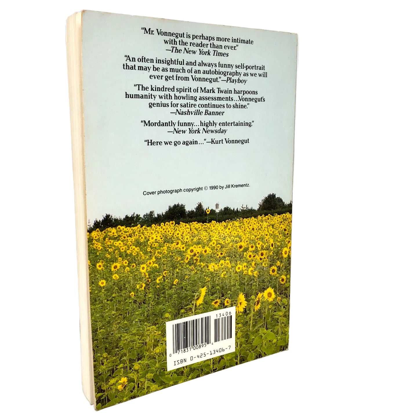 Fates Worse Than Death by Kurt Vonnegut [FIRST PAPERBACK PRINTING] 1992 • Berkley