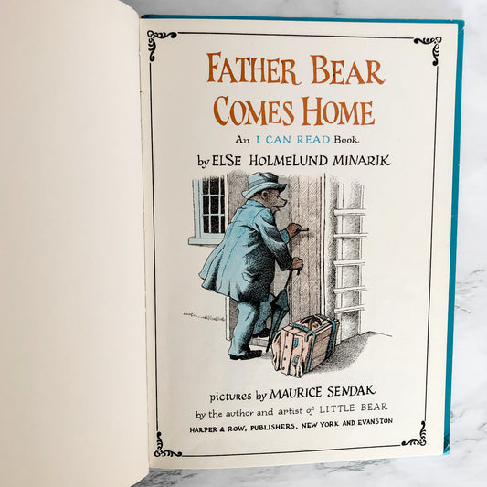 Father Bear Comes Home [Little Bear #2] by Else Holmelund Minarik & Maurice Sendak [FIRST EDITION / 1959]