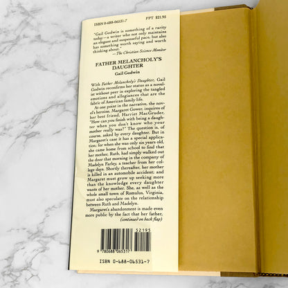 Father Melancholy's Daughter by Gail Godwin [FIRST EDITION • FIRST PRINTING] 1991
