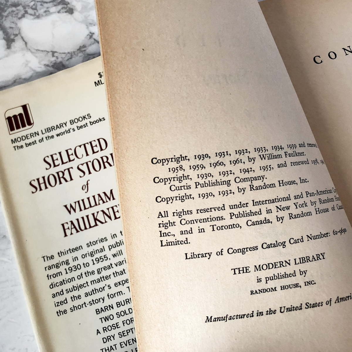 Selected Short Stories of William Faulkner [1961 / MODERN LIBRARY] - Bookshop Apocalypse