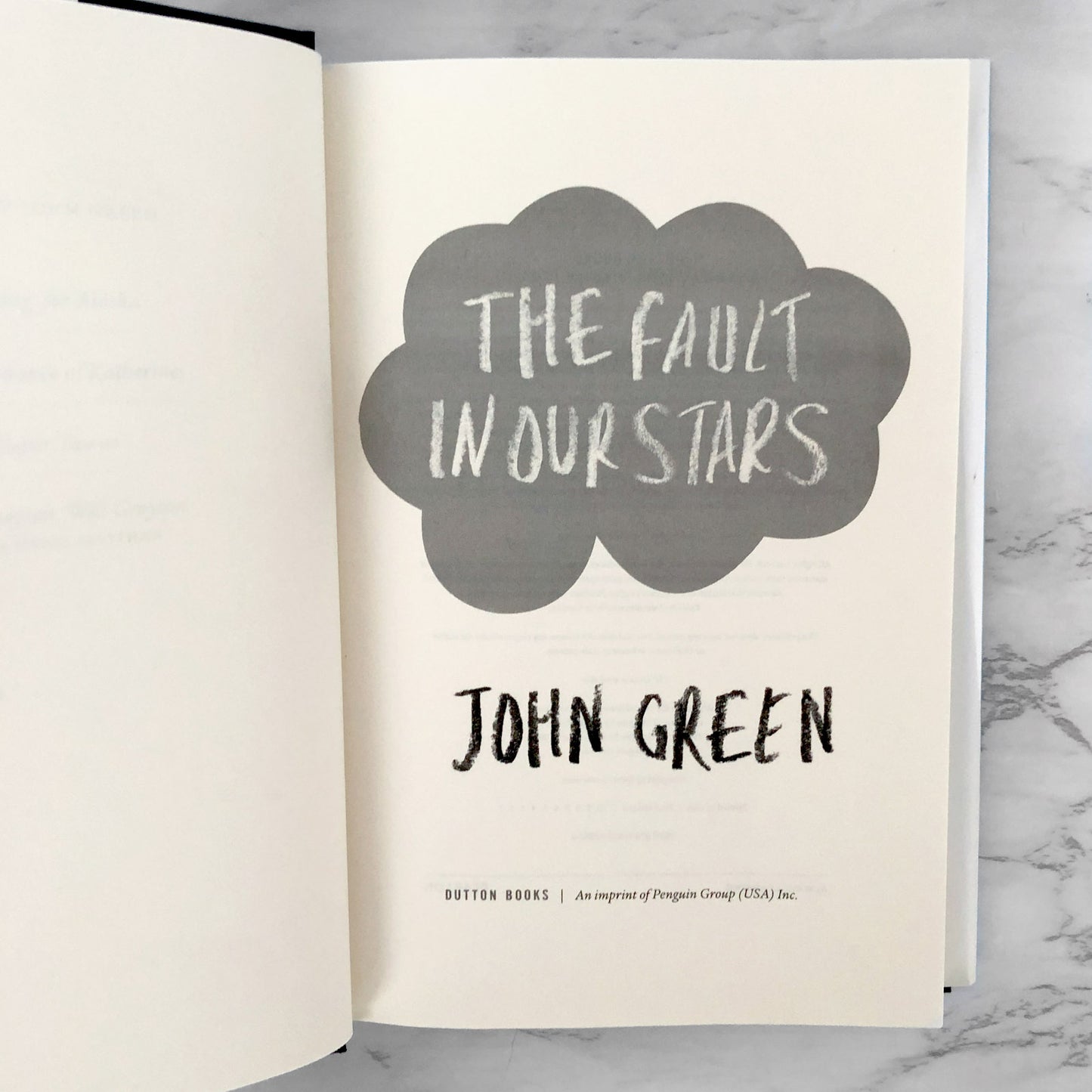 The Fault in Our Stars by John Green SIGNED! [FIRST EDITION / FIRST PRINTING]