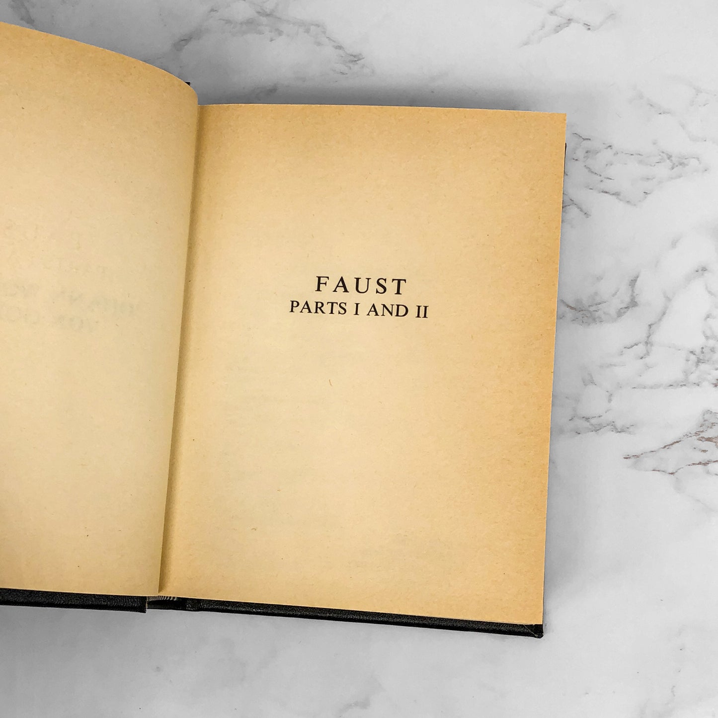 Faust by Johann Wolfgang von Goethe [1986 MINI LEATHER-BOUND HARDCOVER]