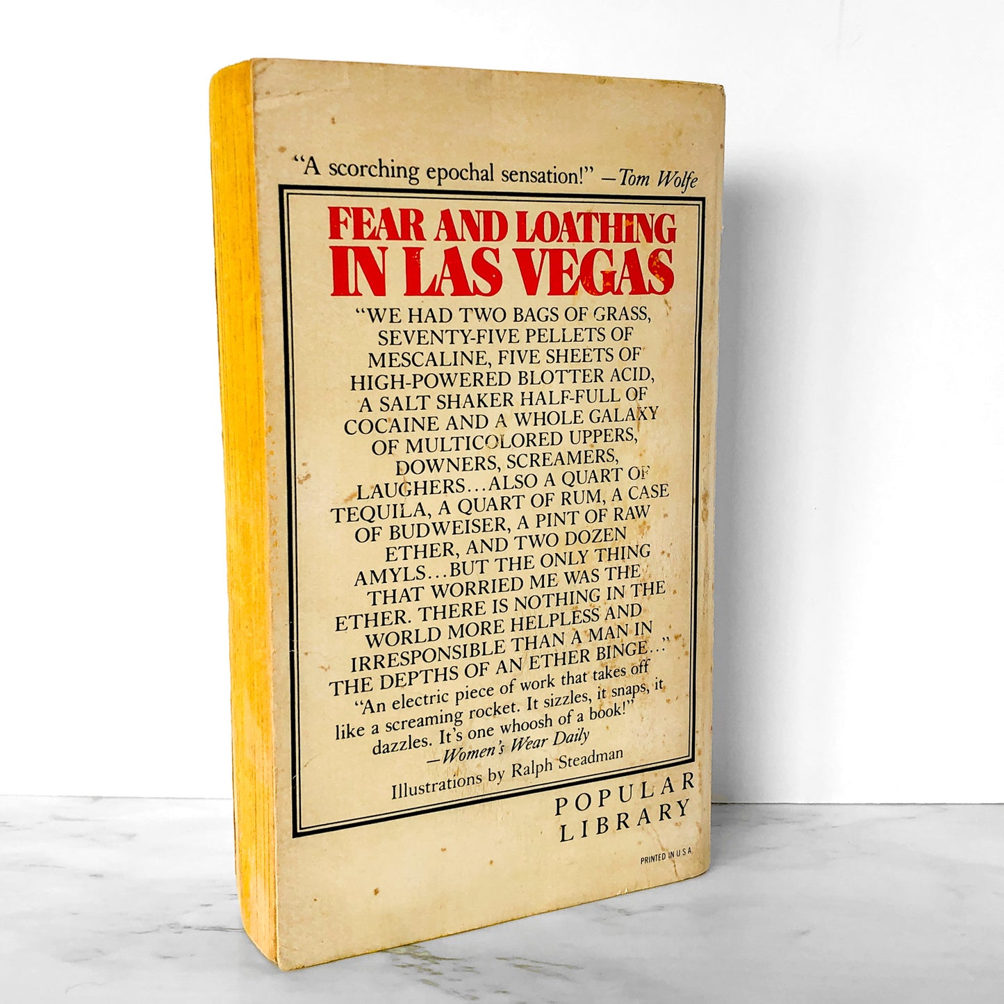 Fear and Loathing in Las Vegas by Hunter S. Thompson [POPULAR LIBRARY PAPERBACK] 1971